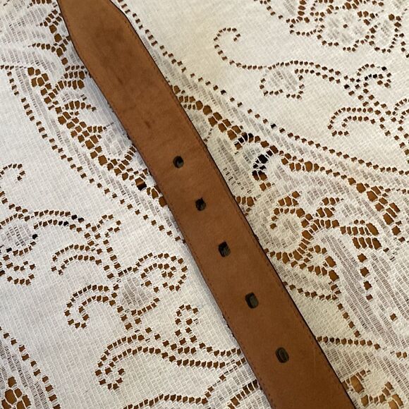 Tasso Elba Black Croc Embossed Italian Leather Bronze Color Buckle Men’s 36 - Picture 9 of 10